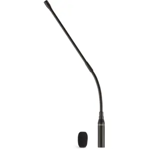 Microfone condensador com tubo flexível