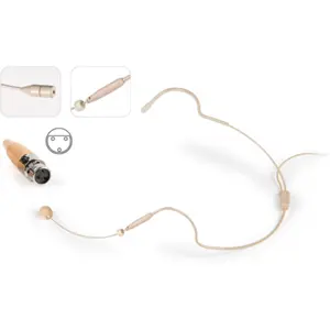Microfone de cabeça mãos livres, com conetor mini XLR