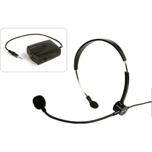 Microfone de cabeça com adaptador