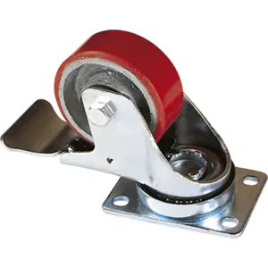 Roda heavy duty com travão para armários rack 19"