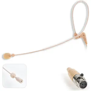 Microfone de cabeça mãos livres, com conetor mini XLR 4 pinos