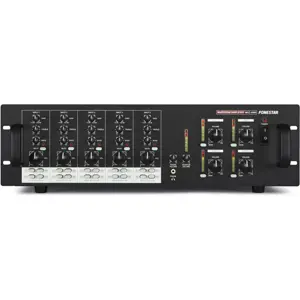 Amplificador com matriz e multicanal.