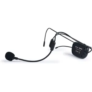 Microfone sem fios de cabeça UHF