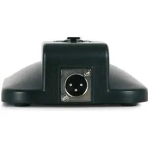 Base de mesa para microfone dinâmico ou de condensador com alimentação phantom ou 3 V CC.