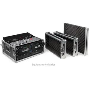 Rack 19" con soporte superior para aparatos de sonido e iluminación