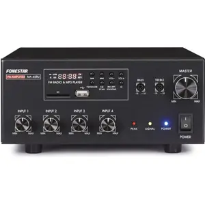 Amplificador de megafonía USB/SD/MP3/FM