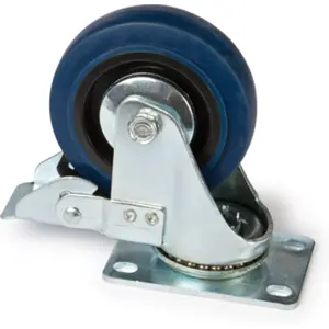 Roda 4" Ø com freio para móveis rack 19"