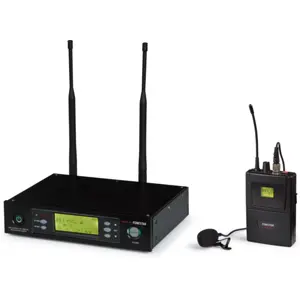 Microfone sem fios portátil UHF