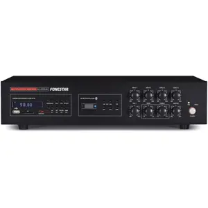 Amplificador de megafonia USB/MP3/FM/BT.
