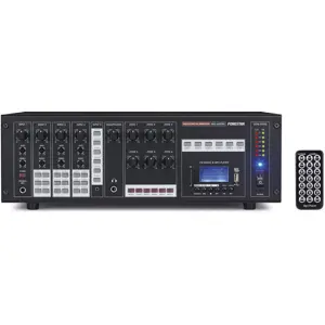 Amplificador com matriz e multicanal.