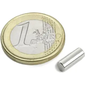 Íman Neodymium (NdFeB) cilíndrico N45 Ø4x10mm