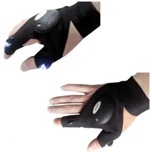 Luva direita de trabalho em neoprene com LED's