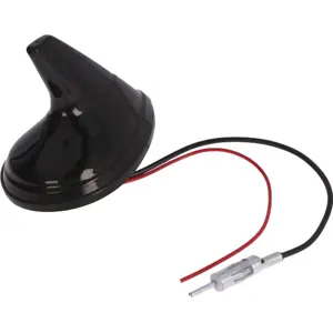 Antena auto-rádio AM/FM exterior amplificada tipo barbatana de tubarão