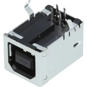 Ficha USB-B fêmea para PCB THT 4 PIN 90º