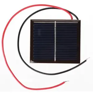 Painel fotovoltaico policristalino 1.0V 0.2A 0.20W - 46x40mm