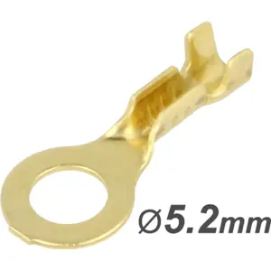 Terminal de olhal em cobre não isolado (0.5...1mm²) M5 Ø5.2mm