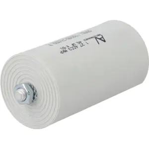 Condensador para motor 45uF 450V Ø50x96mm - c/ terminais 6.4x0.8mm e parafuso M8
