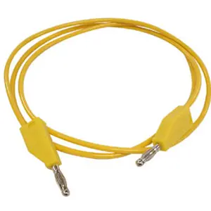 Cabo de prova banana macho-macho 4mm - amarelo - 1.0m