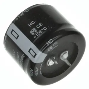 Condensador Electrolitico 220uF 450V 105º Ø35x25mm Snap-In - Rubycon