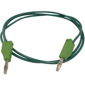 Cabo de prova banana macho-macho 4mm - verde - 1.0m