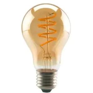 Lâmpada tipo filamento soft LED E27 A60 230V 4W 2200K (branco quente)