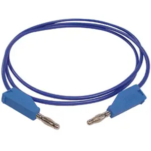 Cabo de prova banana macho-macho 4mm - azul - 1.0m