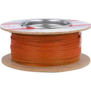 Bobine de fio de cobre multifilar 1x0.5mm² - laranja - 100m