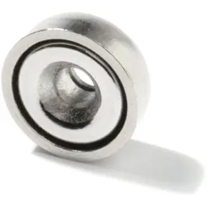 Íman Neodymium (NdFeB) redondo com furo para cabeça de parafuso N38 Ø10x4.5mm