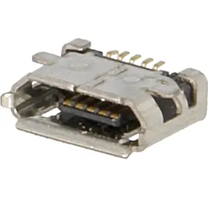 Ficha (p/ PCB) micro USB2.0 B 5 pinos SMT