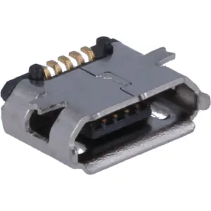 Ficha (p/ PCB) micro USB B 5 pinos SMT