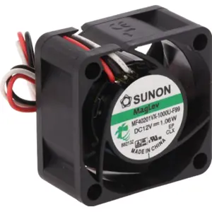 Ventoinha 40x40x20mm 12VDC 0.08A 1.06W (3 fios) Vapo