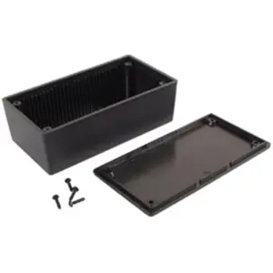 Caja de plástico 130x70x45mm negra - Wisher WCAH2853