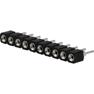 Barra de 10 pinos maquinado (1x10) fêmea 2.54mm PCB