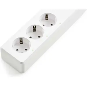 Bloco de 3 tomadas inteligente c/ Wifi + 4x USB c/ cabo 1.8m (compatível c/ Tuya)