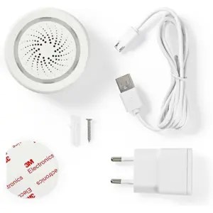 Sirene inteligente Wifi 85dB 65x30mm (compatível c/ Tuya) SmartLife