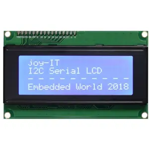 Display LCD 20x4 I2C LED azul compatível com Raspberry e Arduino - SBC-LCD20X4