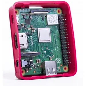 Caixa branca/vermelha para Pi3 A+ oficial Raspberry Pi