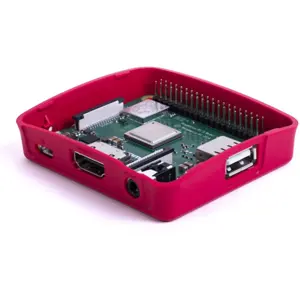 Caixa branca/vermelha para Pi3 A+ oficial Raspberry Pi