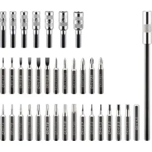 Conjunto de chaves de precisão de 37Pcs. (Fenda+Phillips+Poz.+Torx+Sext.+Chave de Caixa)