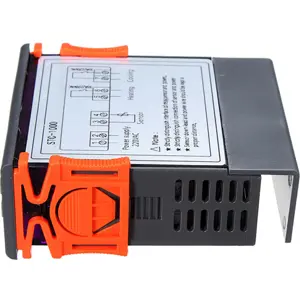 Termostato digital 100-220VAC (-50..110ºC) c/  besouro e sonda NTC