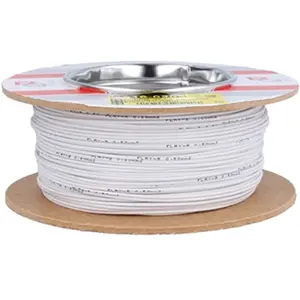 Bobine de fio de cobre multifilar 1x0.35mm² - branco - 100m