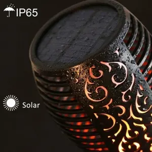 Antorcha tipo antorcha Solar a LED Efecto llama c/ estaca