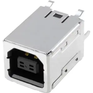 Ficha USB-B (4 pinos) fêmea para PCB - JST UBBS-4R-D14-4D