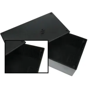 Caja de plástico 200x110x65mm negra
