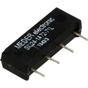 Relé 24VDC 1.25A SPST-NO (4 pinos) - Meder SIL24-1A72-71L