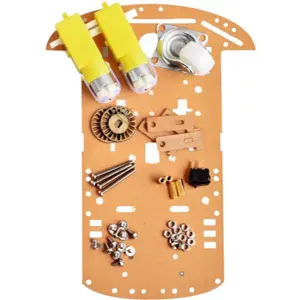 Kit para carro Robôt 2WD c/ motores e rodas + sup. de pilhas para Arduino