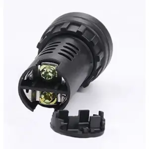 Señalizador luminoso intermitente con zumbador Ø22mm - Amarillo - 24V