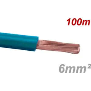 Fio elétrico multifilar V 6mm² Azul - H07V-K [rolo 100m]