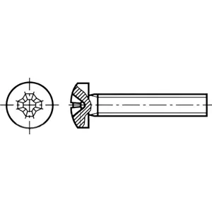 Parafuso de aço M3x10mm Phillips PH1 - KRAFTBERG M3X10/D7985