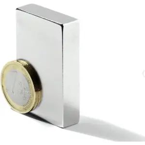 Íman Neodymium (NdFeB) quadrado N40 50x25x10mm